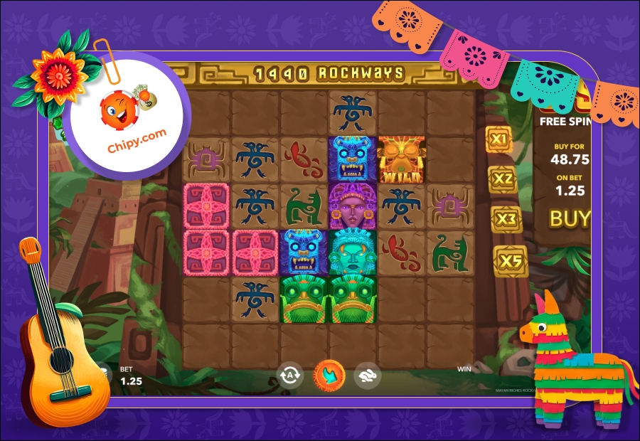 Vista general del juego Mayan Riches